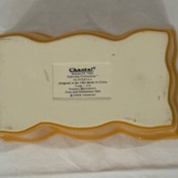 2006 Chantal Talavera 93-TVLF14-5 Yellow 2 Cup rectangular Scalloped Baking Dish - Picture 4 of 6